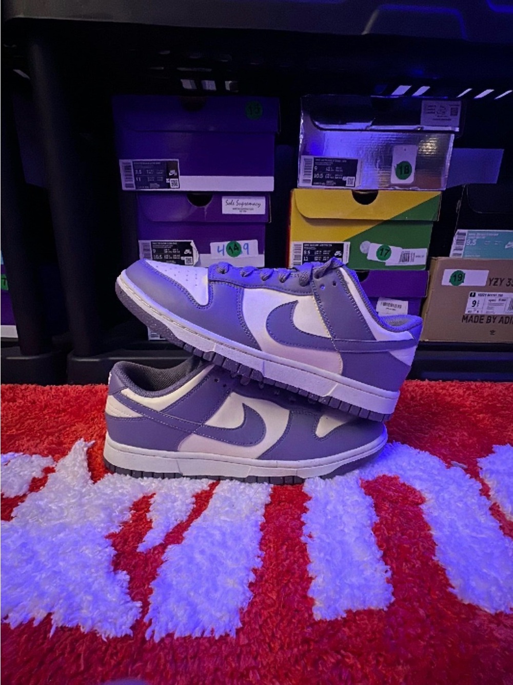 Nike Women’s Low-Top Sneakers in Lavender and White